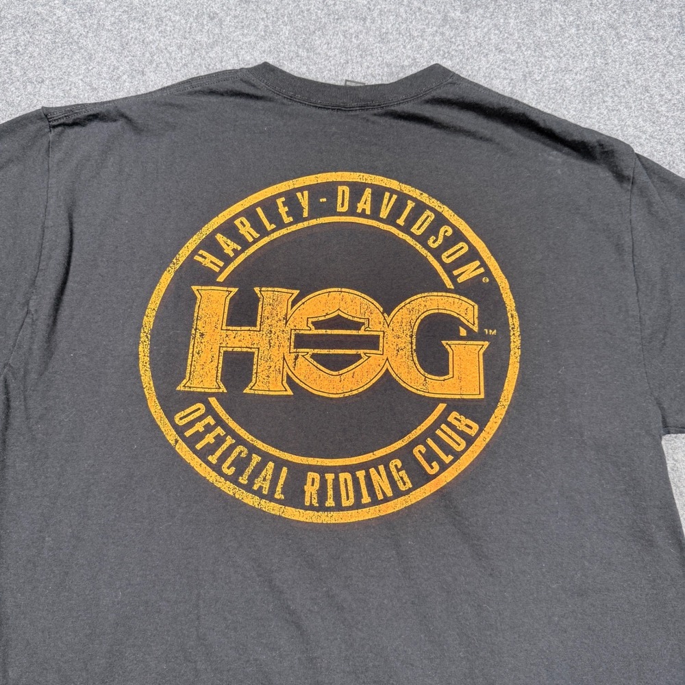 Harley-Davidson HOG Official Riding Club Graphic T-Shirt Black XL XLG EG 3846